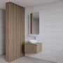 Gliss Design Badkamerspiegel Astra | 50x100 cm | Met planchet | Rechthoekig | Mat wit - Thumbnail 2