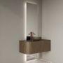 Gliss Design Badkamerspiegel Celeste | 40x140 + 40x25 cm | 2-delig verticaal | Indirecte LED verlichting | Sensor bediening | Met spiegelverwarming - Thumbnail 3