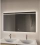 Gliss Design Badkamerspiegel Decora | 100x70 cm | Rechthoekig | Indirecte LED verlichting | Touch button | Met spiegelverwarming - Thumbnail 3
