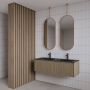 Gliss Design Badkamerspiegel Halo | 40x90 cm | Verticaal | Ovaal | Koper rose - Thumbnail 3