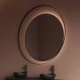 Gliss Design Badkamerspiegel Kosmos | 90 cm | Indirecte LED verlichting | Sensor bediening | Met spiegelverwarming | Mat zwart - Thumbnail 4