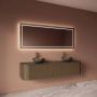 Gliss Design Badkamerspiegel Lenus | 180x70 cm | Directe en indirecte LED verlichting | Sensor bediening | Met spiegelverwarming - Thumbnail 4