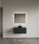 Gliss Design Badkamerspiegel Lumin | 80x70 cm | Rechthoekig | Indirecte LED verlichting | Touch button | Met spiegelverwarming - Thumbnail 2