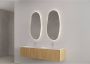 Gliss Design Badkamerspiegel Maya | 100x50 cm | Organisch | Indirecte LED verlichting | Touch button | Met spiegelverwarming - Thumbnail 3