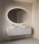 Gliss Design Badkamerspiegel Oval | 150x95 cm | Ovaal | Indirecte LED verlichting | Touch button | Met spiegelverwarming - Thumbnail 4