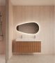 Gliss Design Badkamerspiegel Thalia | 100x61 cm | Omkeerbaar | Indirecte LED verlichting | Touch button | Met spiegelverwarming - Thumbnail 2