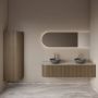 Gliss Design Badkamerspiegel Zelus | 180x60 cm | Rechts | Directe en indirecte LED verlichting | Sensor bediening | Met spiegelverwarming - Thumbnail 2