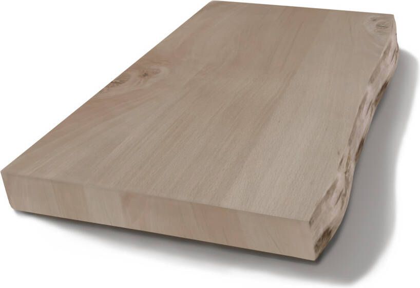 Gliss Design Bark topblad met boomschors 100 cm massief hout