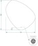 Gliss Design Badkamerspiegel Fury | 100x100 cm | Driehoekig | Indirecte LED verlichting | Touch button | Met spiegelverwarming - Thumbnail 4