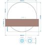 Gliss Design Badkamerspiegel Lios | 140 cm | Rond | Indirecte LED verlichting | Touch button | Met spiegelverwarming - Thumbnail 4