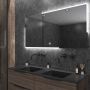 Gliss Design Badkamerspiegel Melite | 150x70 cm | Rechthoekig | Indirecte LED verlichting | Touch button | Met spiegelverwarming - Thumbnail 2