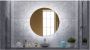 Gliss Design Badkamerspiegel Oko Koper | 120 cm | Rond | Indirecte LED verlichting | Touch button | Met spiegelverwarming - Thumbnail 2