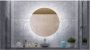 Gliss Design Badkamerspiegel Oko Koper | 40 cm | Rond | Indirecte LED verlichting | Touch button | Met spiegelverwarming - Thumbnail 4