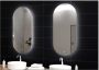 Gliss Design Badkamerspiegel Orion | 100x50 cm | Ovaal | Indirecte LED verlichting | Touch button | Met spiegelverwarming - Thumbnail 3