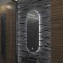 Gliss Design Badkamerspiegel Orion | 40x100 cm | Ovaal | Indirecte LED verlichting | Touch button | Met spiegelverwarming - Thumbnail 2