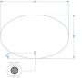 Gliss Design Badkamerspiegel Oval | 140x90 cm | Ovaal | Indirecte LED verlichting | Touch button | Met spiegelverwarming - Thumbnail 3
