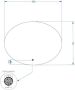 Gliss Design Badkamerspiegel Oval | 75x100 cm | Ovaal | Indirecte LED verlichting | Touch button | Met spiegelverwarming - Thumbnail 3