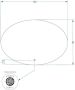 Gliss Design Badkamerspiegel Oval | 80x120 cm | Ovaal | Indirecte LED verlichting | Touch button | Met spiegelverwarming - Thumbnail 3