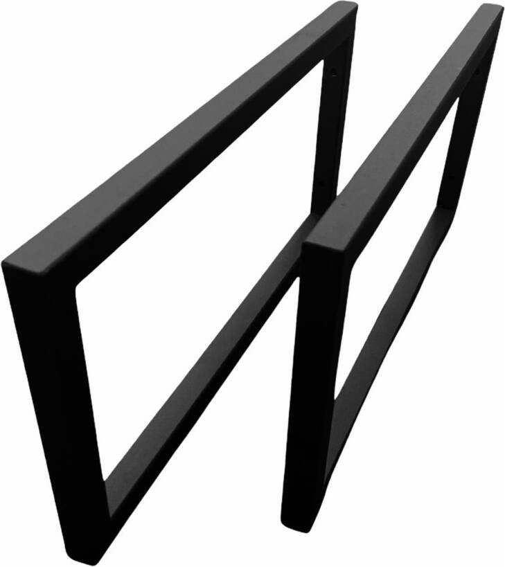 Gliss Design set plankdrager 42x20x2 cm mat zwart