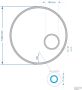 Gliss Design Badkamerspiegel Sol | 120 cm | Rond | Indirecte LED verlichting | Touch button | Met spiegelverwarming - Thumbnail 3