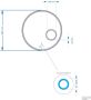 Gliss Design Badkamerspiegel Sol | 60 cm | Rond | Indirecte LED verlichting | Touch button | Met spiegelverwarming - Thumbnail 3