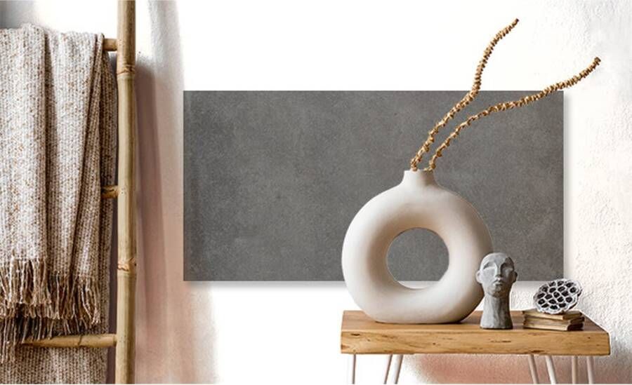 Grandeur Beton Vloertegel | 30x60 cm | Gerectificeerd | Betonlook | Mat Antraciet
