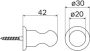 Haceka Handdoek haak Allure | Wandmontage | 3 cm | Enkel haaks | RVS look - Thumbnail 3