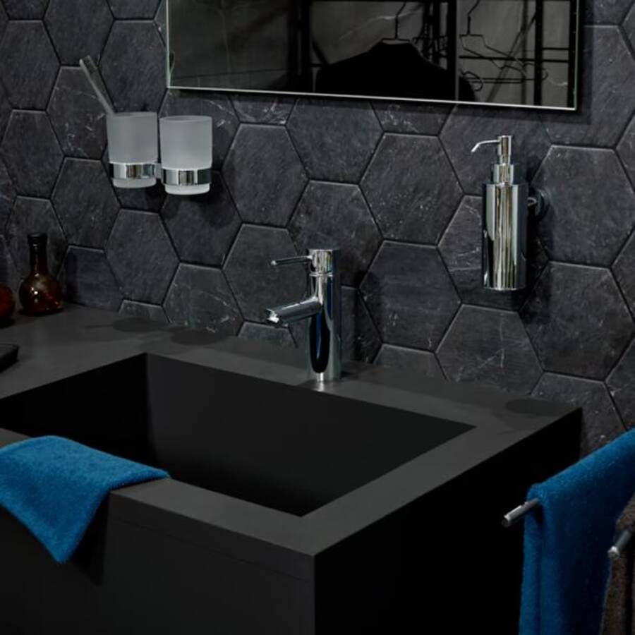 Haceka Glashouder Gio | Wandmontage | Rvs | Rond | Chroom