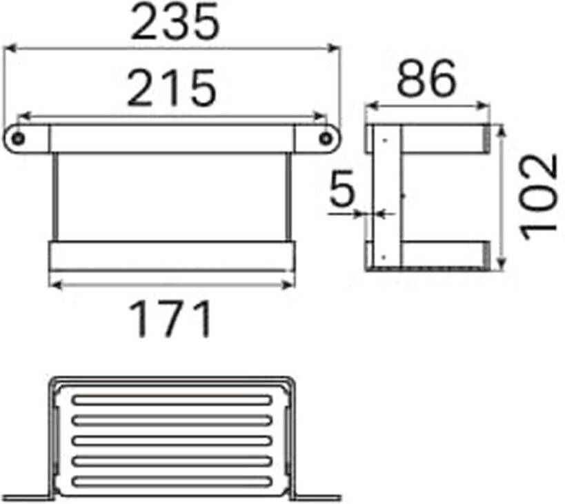 Haceka Flaconhouder Ixi | Wandmontage | RVS | Rond | Zwart