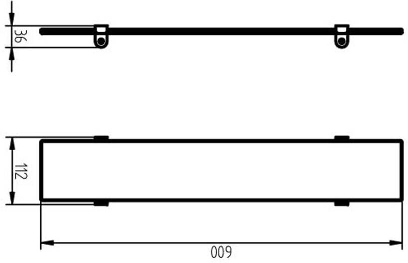 Haceka Planchet IXI | Wandmontage | 60 cm | RVS | Rond | RVS