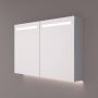 Hipp Design Spiegelkast SPK52000 | 120x70x14 cm | 2 Deuren | Directe LED verlichting | Aluminium | Met spiegelverwarming - Thumbnail 2