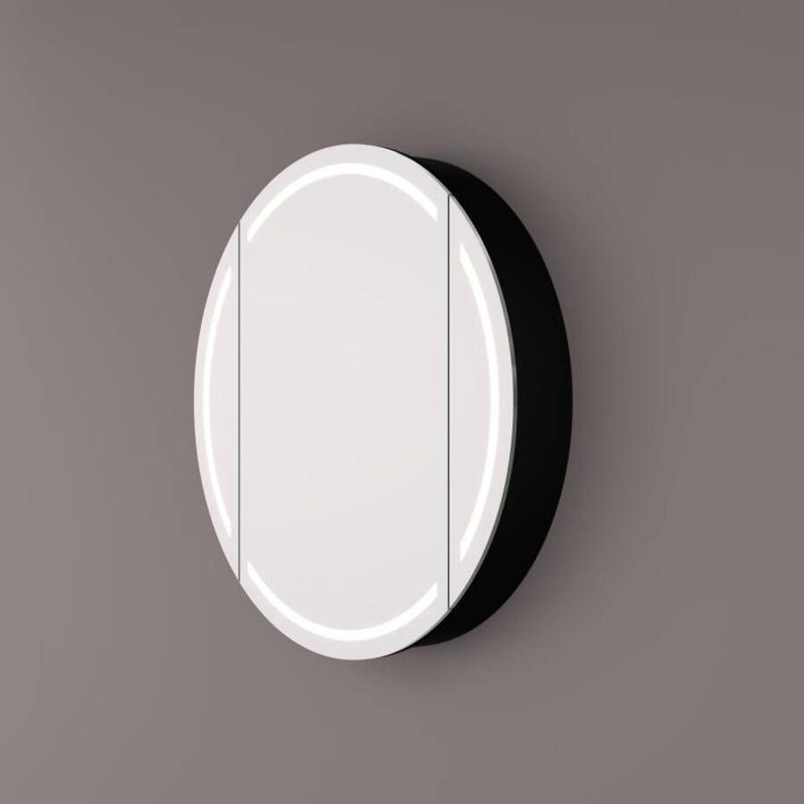 Hipp Design Spiegelkast SPK81000 | 100x100x13 cm | 1 Deur | Directe LED verlichting | Aluminium | Met spiegelverwarming