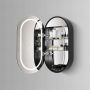 Hipp Design Spiegelkast SPK91000 | 45x90x13 cm | 1 Deur | Directe LED verlichting | Aluminium | Met spiegelverwarming - Thumbnail 2