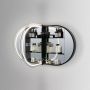 Hipp Design spiegelkast SPK91000 | 120x70x13 cm | Dubbelzijdige verlichting | Met spiegelverwarming en stopcontact - Thumbnail 2