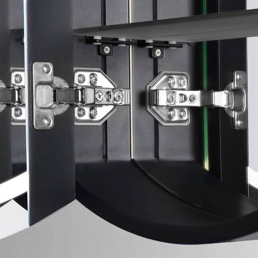 Hipp Design spiegelkast SPK91000 | 120x70x13 cm | Dubbelzijdige verlichting | Met spiegelverwarming en stopcontact
