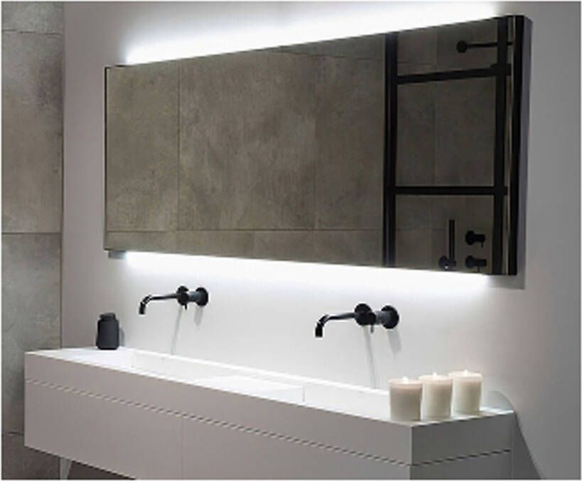 Hipp Design Badkamerspiegel SPV10000 | 120x60 cm | Indirecte LED verlichting | Touch button | Met spiegelverwarming