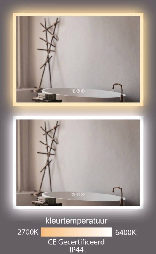 Hipp Design SPV13600 Spiegel met verlichting en verwarming organisch 140 cm