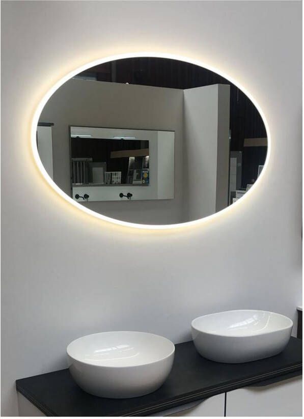 Hipp Design Badkamerspiegel SPV13800 | 120x70 cm | Indirecte LED verlichting | Touch button | Met spiegelverwarming