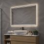 Hipp Design Badkamerspiegel SPV7000 | 100x70 cm | Directe LED verlichting | Touch button | Met spiegelverwarming - Thumbnail 2