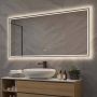 Hipp Design Badkamerspiegel SPV9000 | 120x70 cm | Directe LED verlichting | Touch button | Met spiegelverwarming - Thumbnail 2