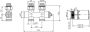 HSK compacte thermostaat midden aantsluiting chroom - Thumbnail 3