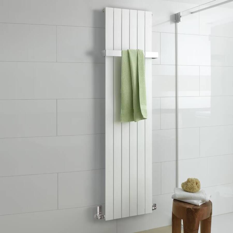 HSK Design Radiator Alto | 46.4x200 cm | CV radiator | Zij- en Midden aansluiting | 1020 watt | Wit