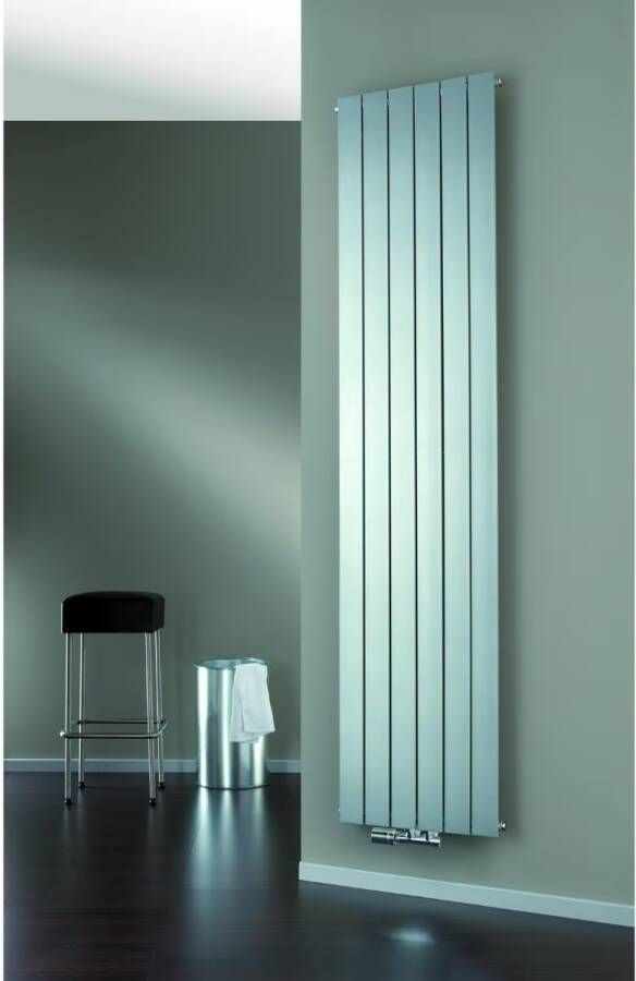 HSK Design Radiator Alto | 46.4x200 cm | CV radiator | Zij- en Midden aansluiting | 1020 watt | Zilver