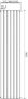 HSK Design Radiator Alto | 61.6x200 cm | CV radiator | Zij aansluiting | 1366 watt | Zilver - Thumbnail 2