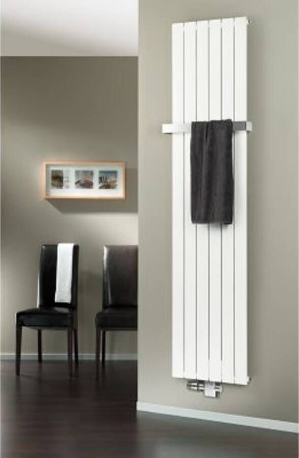 HSK Design Radiator Alto | 61.6x200 cm | CV radiator | Zij- en Midden aansluiting | 1366 watt | Wit