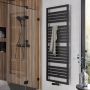 HSK Design Radiator Image | 60x172 cm | CV radiator | Midden aansluiting | 892 watt | Grafiet-zwart - Thumbnail 3