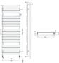 HSK Design Radiator Lavida| 55x152 cm | CV en of electrische werking | Zij aansluting | 761 watt | Wit - Thumbnail 3