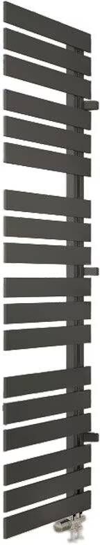 HSK Design radiator ruimteverdeler Yenga | 60x121.4 cm | CV en of electrische werking | Grafiet-zwart