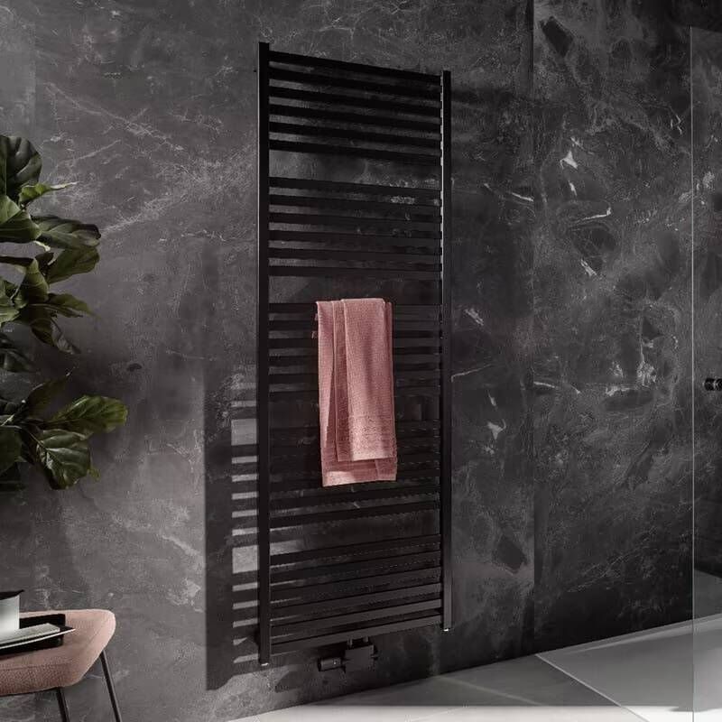 HSK Handdoekradiator Line Aero | 60x180 cm | CV en of electrische werking | Grafiet-mat