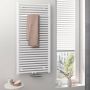 HSK Handdoekradiator Line Plus| 60x121.5 cm | CV en of electrische werking | Wit - Thumbnail 2